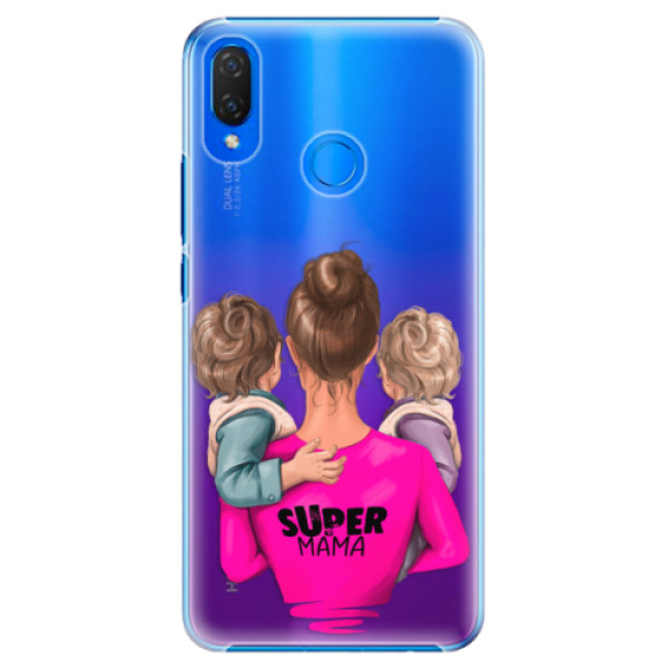 Plastové pouzdro iSaprio - Super Mama - Two Boys - Huawei Nova 3i