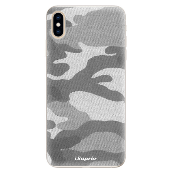 Silikonové pouzdro iSaprio - Gray Camuflage 02 - iPhone XS Max