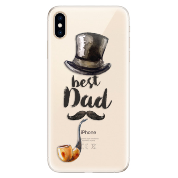 Silikonové pouzdro iSaprio - Best Dad - iPhone XS Max