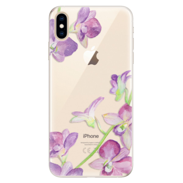 Silikonové pouzdro iSaprio - Purple Orchid - iPhone XS Max