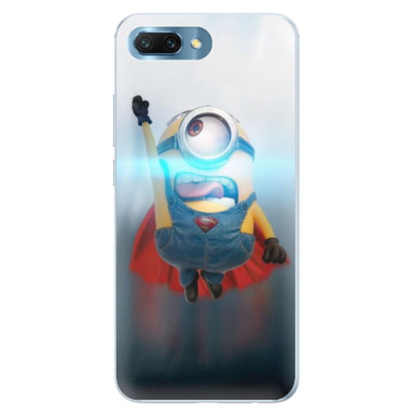Silikonové pouzdro iSaprio (mléčně zakalené) Mimoň Superman 02 na mobil Honor 10 (Silikonový kryt, obal, pouzdro iSaprio (podkladové pouzdro není čiré, ale lehce mléčně zakalené) Mimoň Superman 02 na mobilní telefon Huawei Honor 10)