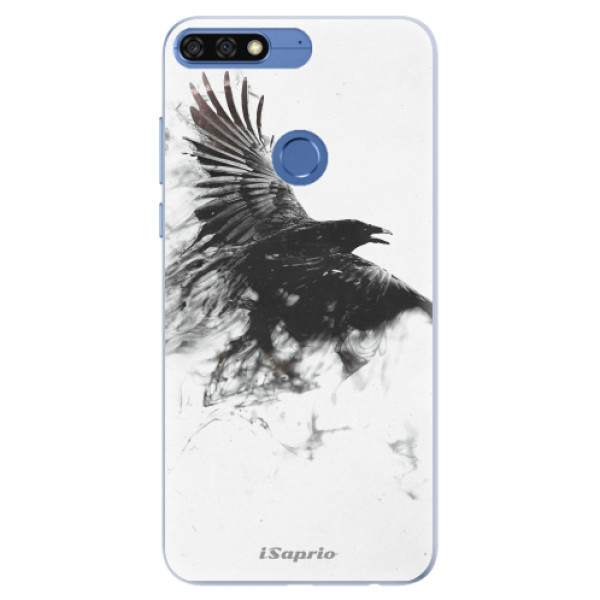 Silikonové pouzdro iSaprio - Dark Bird 01 - Huawei Honor 7C
