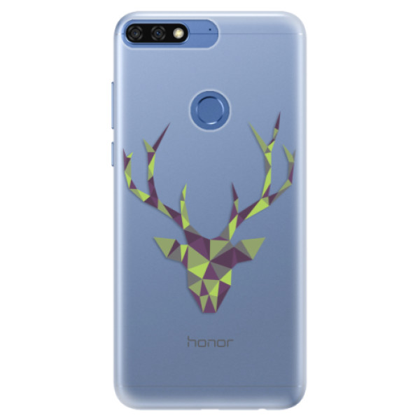 Silikonové pouzdro iSaprio - Deer Green - Huawei Honor 7C