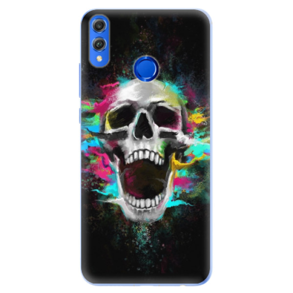 Silikonové pouzdro iSaprio - Skull in Colors - Huawei Honor 8X