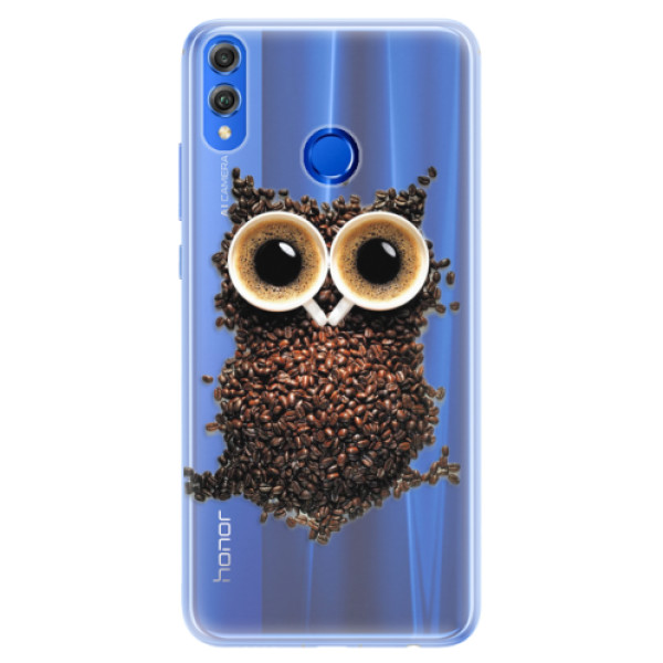 Silikonové pouzdro iSaprio - Owl And Coffee - Huawei Honor 8X
