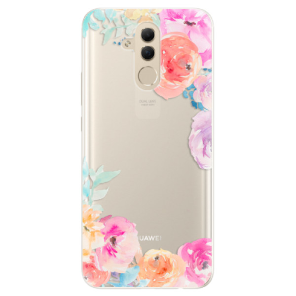 Silikonové pouzdro iSaprio - Flower Brush - Huawei Mate 20 Lite