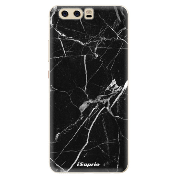 Silikonové pouzdro iSaprio - Black Marble 18 - Huawei P10