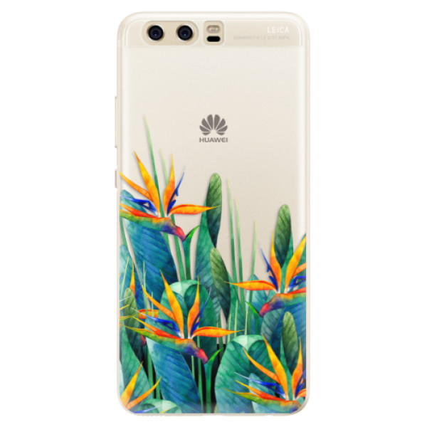 Silikonové pouzdro iSaprio - Exotic Flowers - Huawei P10