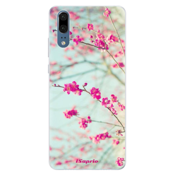 Silikonové pouzdro iSaprio (mléčně zakalené) Blossom 01 na mobil Huawei P20 (Silikonový kryt, obal, pouzdro iSaprio (podkladové pouzdro není čiré, ale lehce mléčně zakalené) Blossom 01 na mobilní telefon Huawei P20)