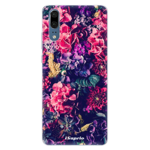 Silikonové pouzdro iSaprio - Flowers 10 - Huawei P20
