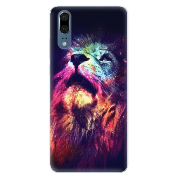Silikonové pouzdro iSaprio - Lion in Colors - Huawei P20