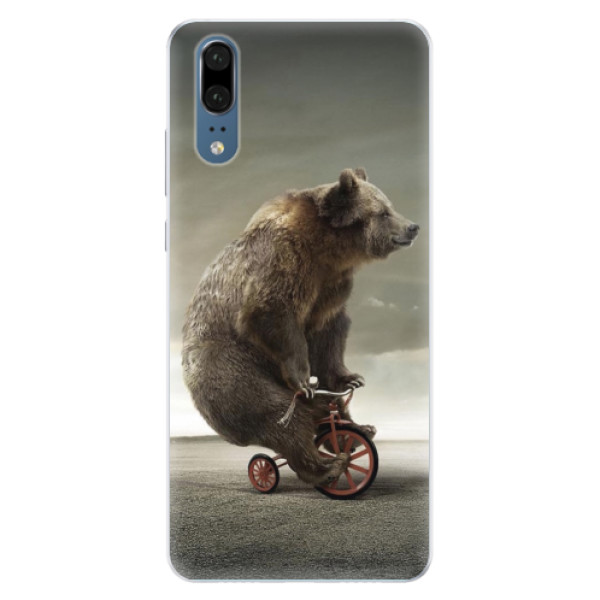 Silikonové pouzdro iSaprio (mléčně zakalené) Medvěd 01 na mobil Huawei P20 (Silikonový kryt, obal, pouzdro iSaprio (podkladové pouzdro není čiré, ale lehce mléčně zakalené) Medvěd 01 na mobilní telefon Huawei P20)