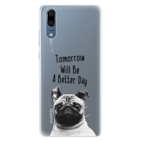 Silikonové pouzdro iSaprio (mléčně zakalené) Better Day 01 na mobil Huawei P20 (Silikonový kryt, obal, pouzdro iSaprio (podkladové pouzdro není čiré, ale lehce mléčně zakalené) Better Day 01 na mobilní telefon Huawei P20)