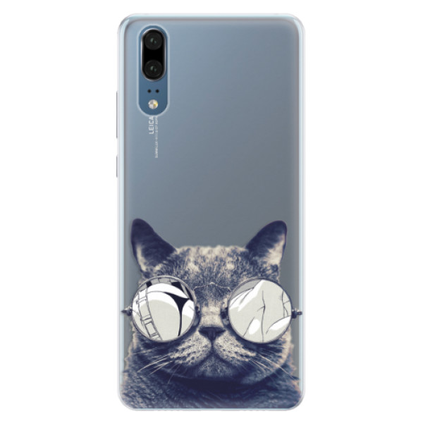 Silikonové pouzdro iSaprio - Crazy Cat 01 - Huawei P20