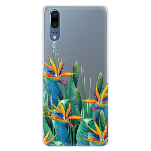 Silikonové pouzdro iSaprio - Exotic Flowers - Huawei P20