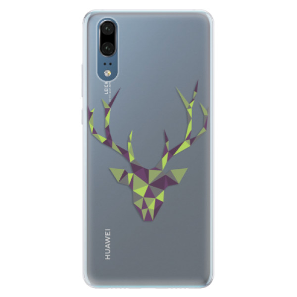 Silikonové pouzdro iSaprio - Deer Green - Huawei P20