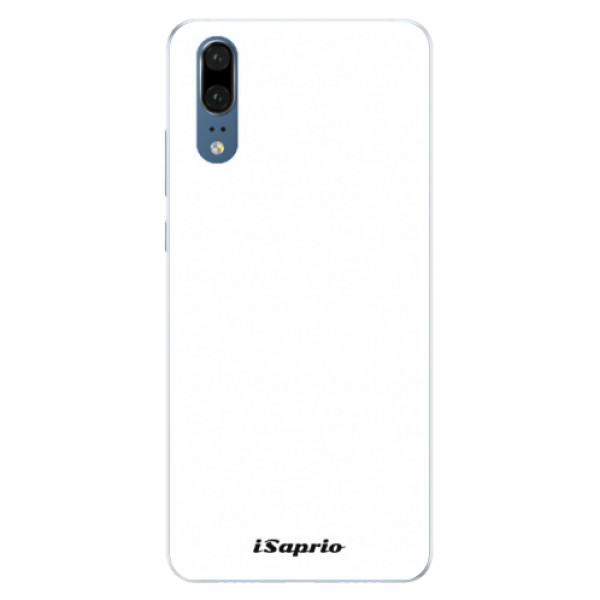 Silikonové pouzdro iSaprio 4Pure bílé na mobil Huawei P20 (Silikonový kryt, obal, pouzdro iSaprio 4Pure bílé na mobilní telefon Huawei P20)
