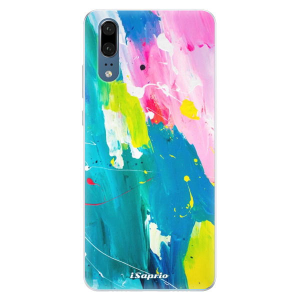 Silikonové pouzdro iSaprio - Abstract Paint 04 - Huawei P20