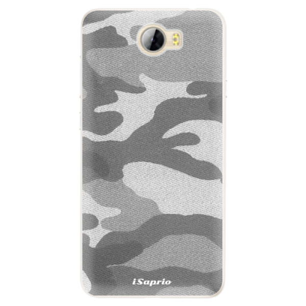 Silikonové pouzdro iSaprio - Gray Camuflage 02 - Huawei Y5 II / Y6 II Compact