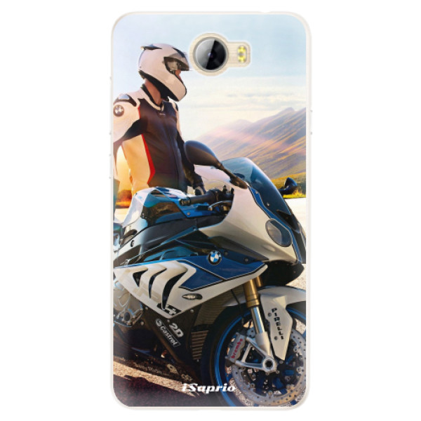 Silikonové pouzdro iSaprio - Motorcycle 10 - Huawei Y5 II / Y6 II Compact