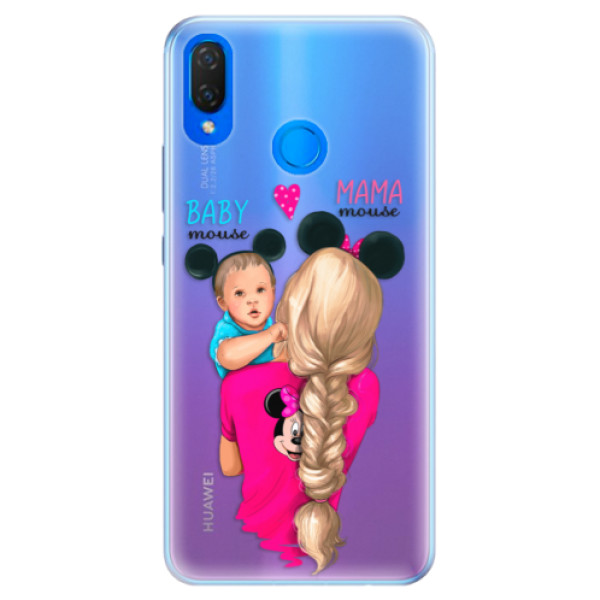 Silikonové pouzdro iSaprio - Mama Mouse Blonde and Boy - Huawei Nova 3i