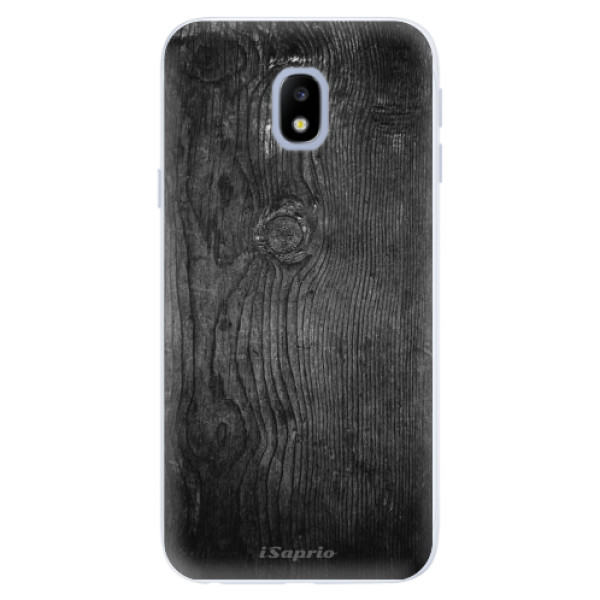 Silikonové pouzdro iSaprio (mléčně zakalené) Black Wood 13 na mobil Samsung Galaxy J3 2017 (Silikonový kryt, obal, pouzdro iSaprio (podkladové pouzdro není čiré, ale lehce mléčně zakalené) Black Wood 13 na mobilní telefon Samsung Galaxy J3 2017)