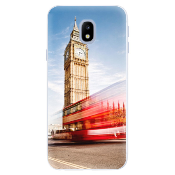 Silikonové pouzdro iSaprio (mléčně zakalené) Londýn 01 na mobil Samsung Galaxy J3 2017 (Silikonový kryt, obal, pouzdro iSaprio (podkladové pouzdro není čiré, ale lehce mléčně zakalené) Londýn 01 na mobilní telefon Samsung Galaxy J3 2017)
