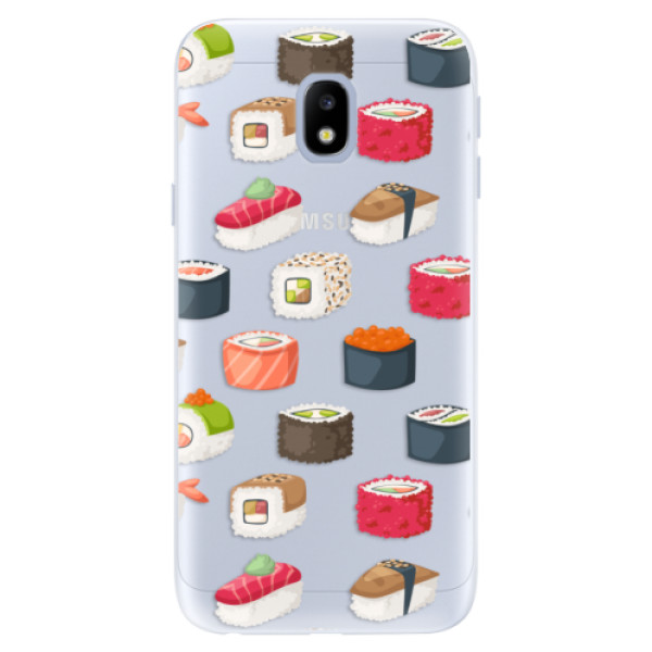 Silikonové pouzdro iSaprio (mléčně zakalené) Sushi na mobil Samsung Galaxy J3 2017 (Silikonový kryt, obal, pouzdro iSaprio (podkladové pouzdro není čiré, ale lehce mléčně zakalené) Sushi na mobilní telefon Samsung Galaxy J3 2017)