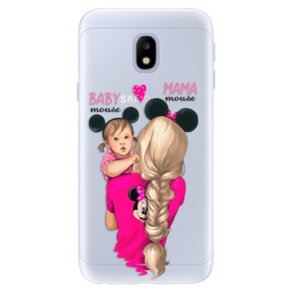 Silikonové pouzdro iSaprio - Mama Mouse Blond and Girl - Samsung Galaxy J3 2017