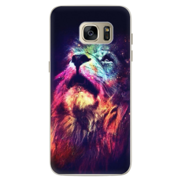 Silikonové pouzdro iSaprio - Lion in Colors - Samsung Galaxy S7