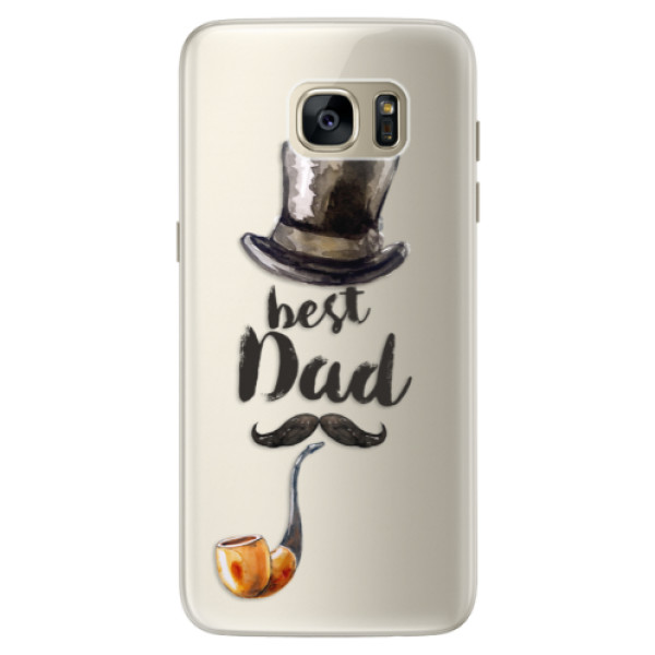 Silikonové pouzdro iSaprio - Best Dad - Samsung Galaxy S7