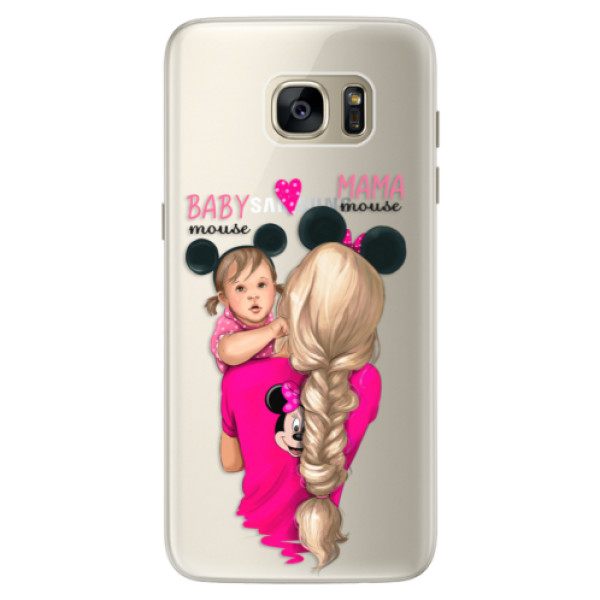 Silikonové pouzdro iSaprio - Mama Mouse Blond and Girl - Samsung Galaxy S7
