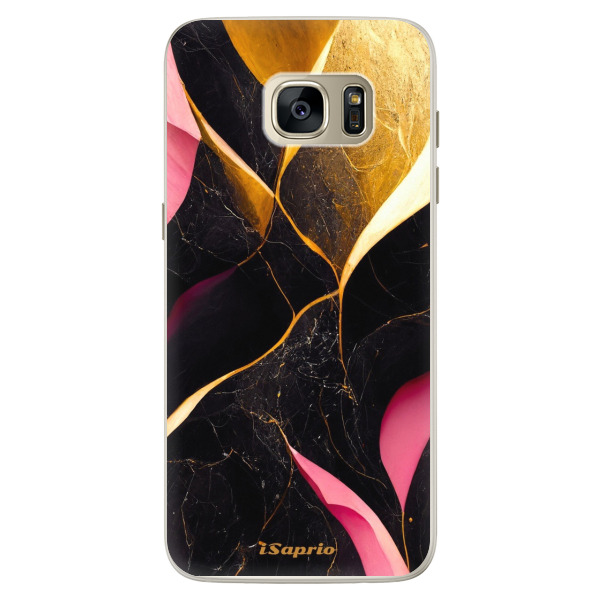 Silikonové pouzdro iSaprio - Gold Pink Marble - Samsung Galaxy S7