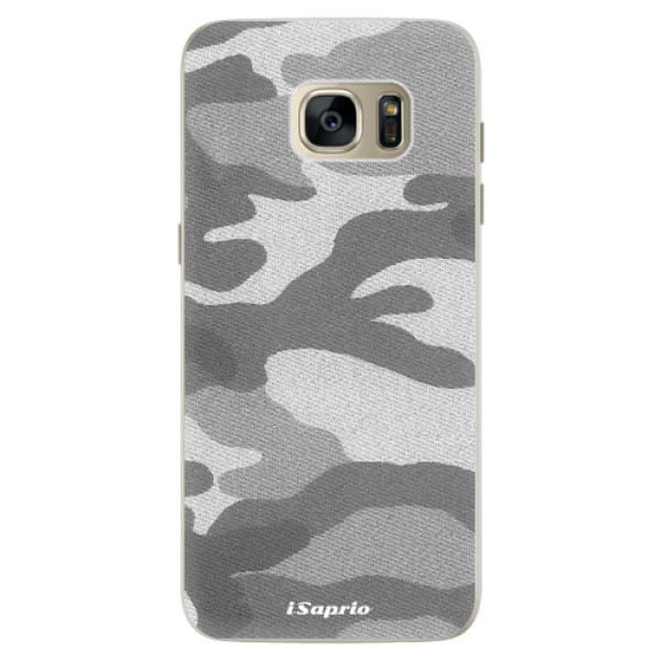 Silikonové pouzdro iSaprio - Gray Camuflage 02 - Samsung Galaxy S7 Edge