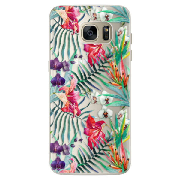 Silikonové pouzdro iSaprio - Flower Pattern 03 - Samsung Galaxy S7 Edge