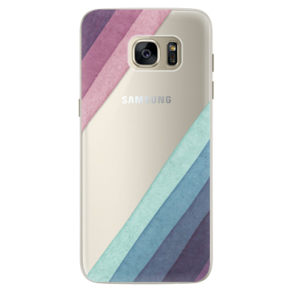 Silikonové pouzdro iSaprio (mléčně zakalené) Pastelové Pruhy 01 na mobil Samsung Galaxy S7 Edge (Silikonový kryt, obal, pouzdro iSaprio (podkladové pouzdro není čiré, ale lehce mléčně zakalené) Pastelové Pruhy 01 na mobilní telefon Samsung Galaxy S7 Edge)
