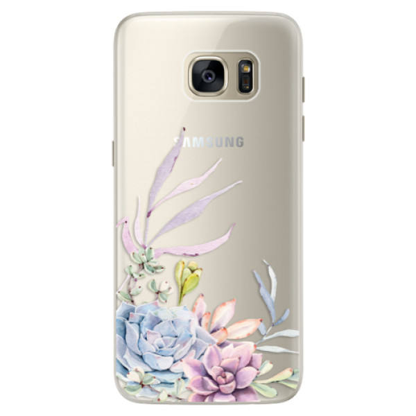 Silikonové pouzdro iSaprio - Succulent 01 - Samsung Galaxy S7 Edge