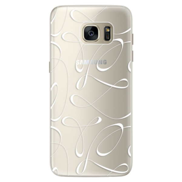 Silikonové pouzdro iSaprio - Fancy - white - Samsung Galaxy S7 Edge