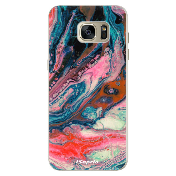 Silikonové pouzdro iSaprio - Abstract Paint 01 - Samsung Galaxy S7 Edge