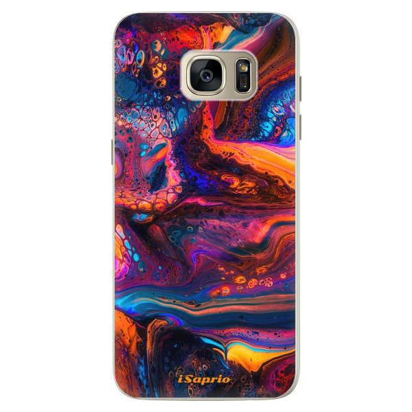 Silikonové pouzdro iSaprio - Abstract Paint 02 - Samsung Galaxy S7 Edge