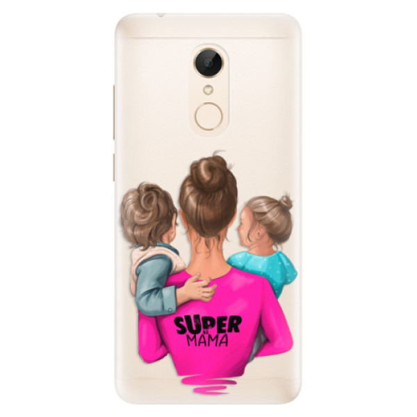 Silikonové pouzdro iSaprio - Super Mama - Boy and Girl - Xiaomi Redmi 5