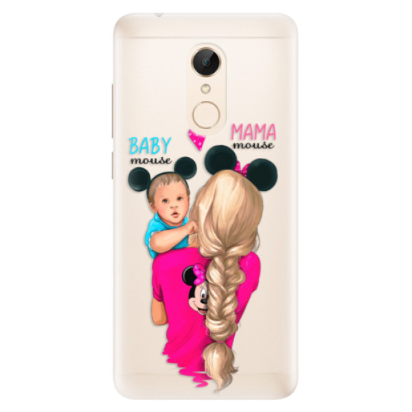 Silikonové pouzdro iSaprio - Mama Mouse Blonde and Boy - Xiaomi Redmi 5