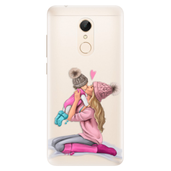 Silikonové pouzdro iSaprio - Kissing Mom - Blond and Girl - Xiaomi Redmi 5