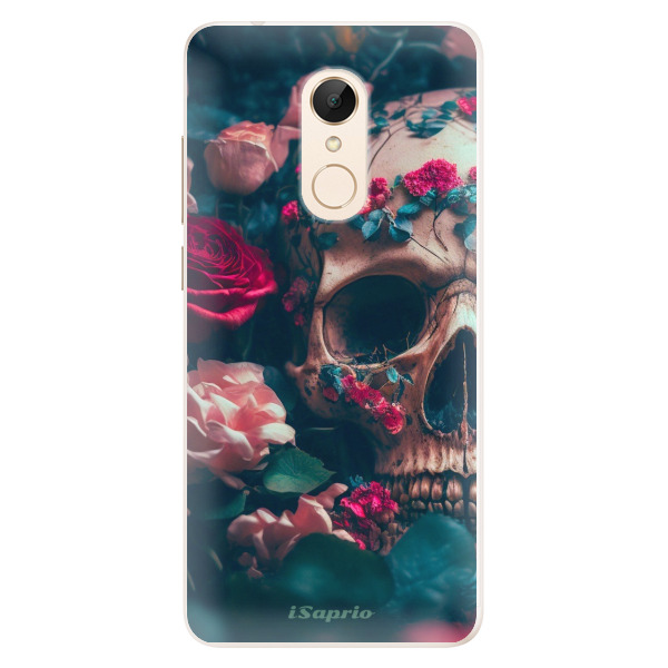 Silikonové pouzdro iSaprio - Skull in Roses - Xiaomi Redmi 5
