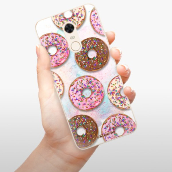 Silikonové pouzdro iSaprio (mléčně zakalené) Donutky Všude 11 - Xiaomi Redmi 5 Plus - VÝPRODEJ