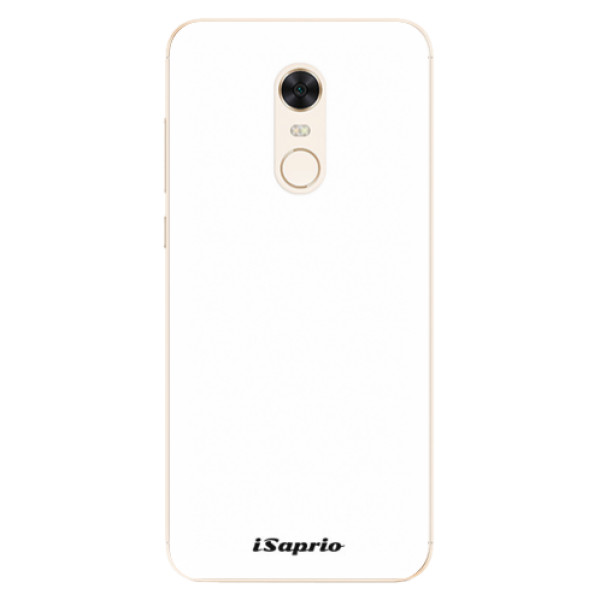 Silikonové pouzdro iSaprio 4Pure bílé na mobil Xiaomi Redmi 5 Plus (Silikonový kryt, obal, pouzdro iSaprio 4Pure bílé na mobilní telefon Xiaomi Redmi 5 Plus)