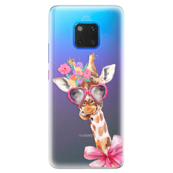 Silikonové pouzdro iSaprio - Lady Giraffe - Huawei Mate 20 Pro