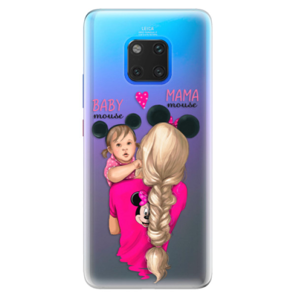 Silikonové pouzdro iSaprio - Mama Mouse Blond and Girl - Huawei Mate 20 Pro