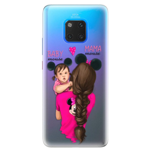 Silikonové pouzdro iSaprio - Mama Mouse Brunette and Girl - Huawei Mate 20 Pro