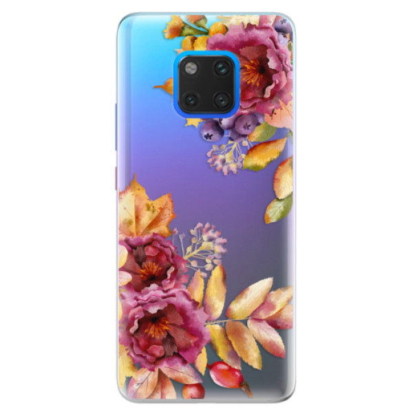Silikonové pouzdro iSaprio - Fall Flowers - Huawei Mate 20 Pro